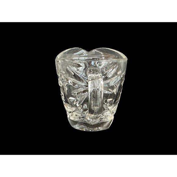 Star Of David Pattern Creamer & Oatmeal Glass Bowls Set Of 4 Replacement Pieces - Picture 6 of 16